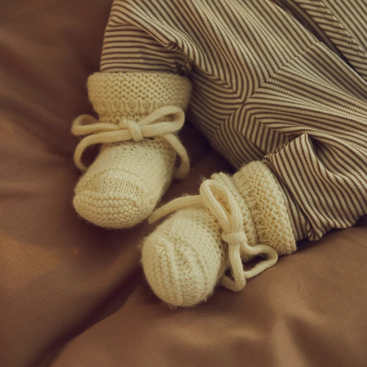 Wool knit Babyslofjes