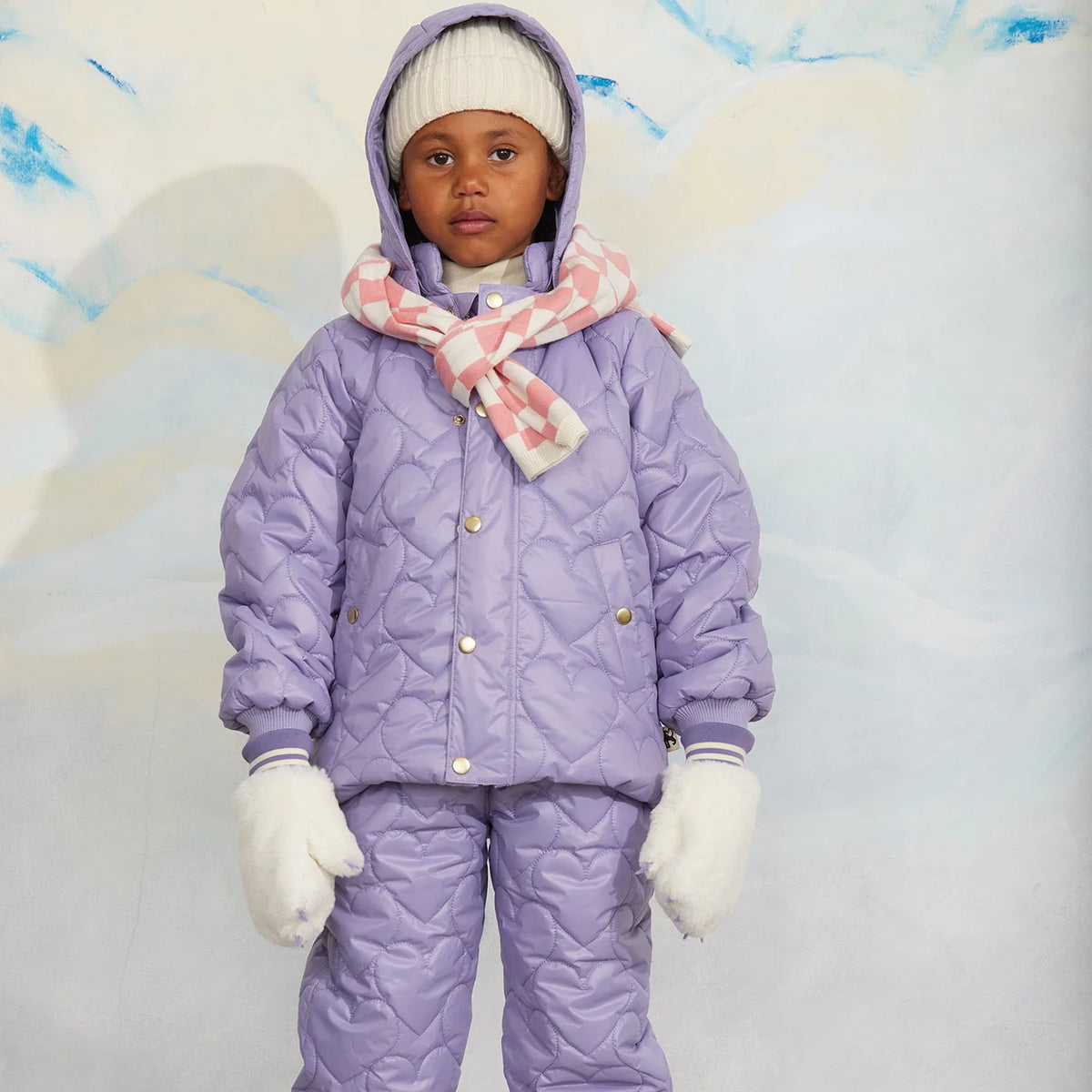 Heart quilted Winterjas