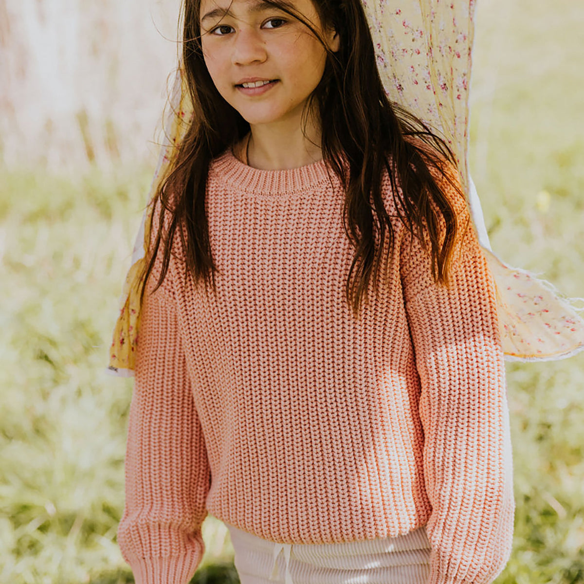 Chunky t-shirt lange mouw
