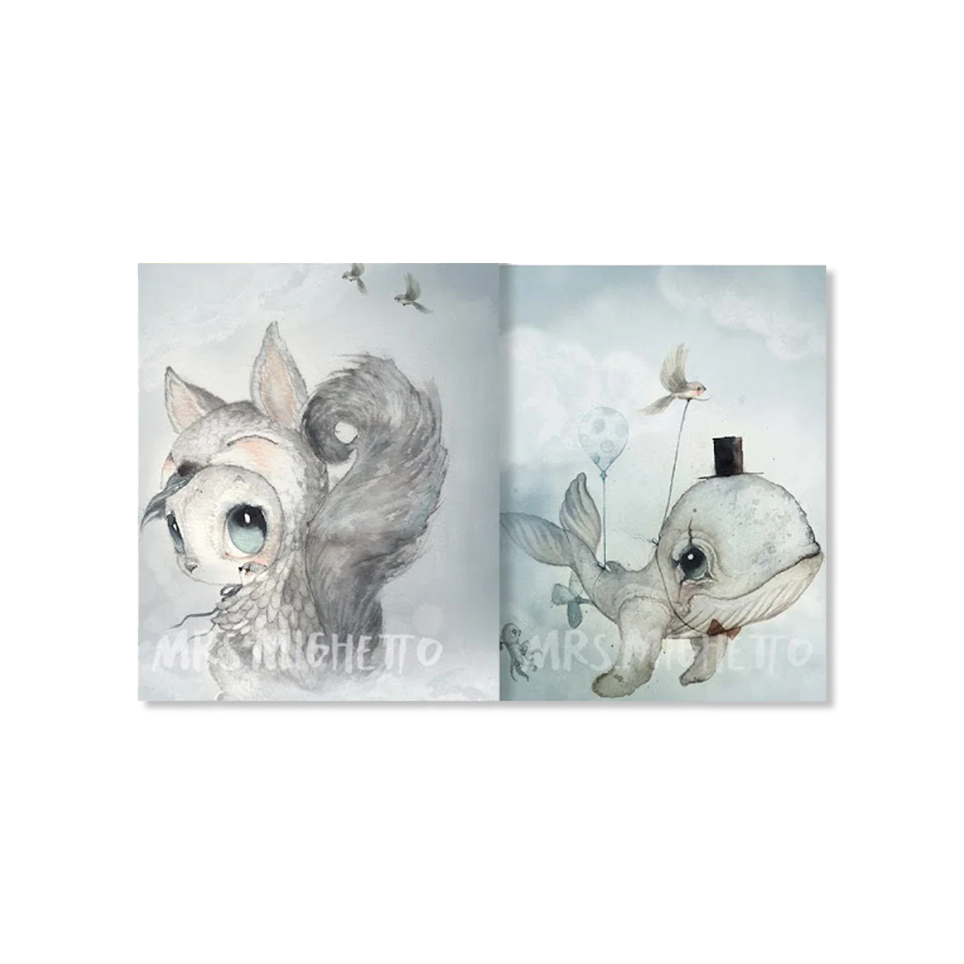 Dear Whalie/Tiny Toffle wand decoratie