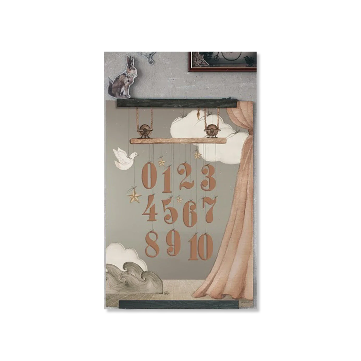 123 POSTER wand decoratie
