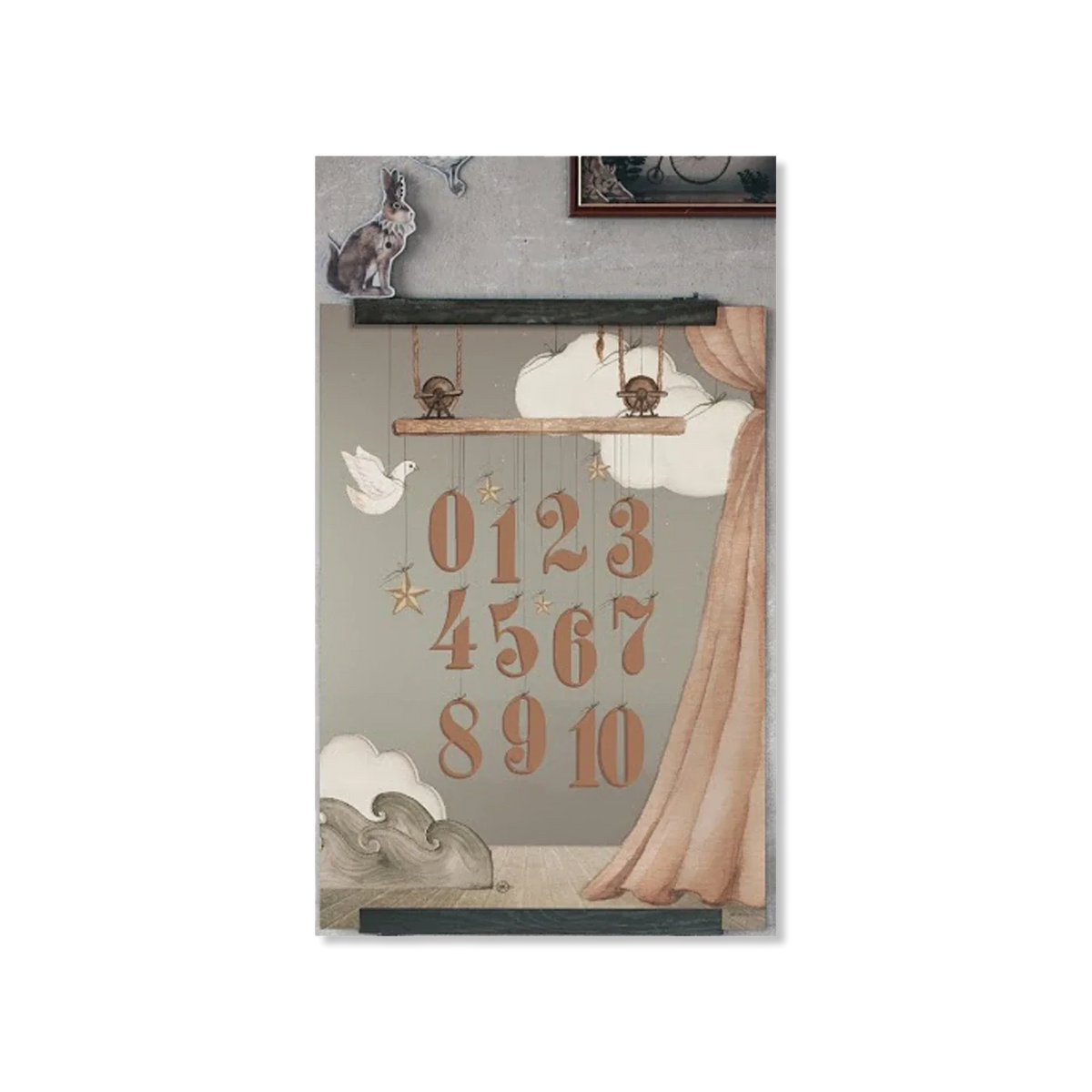 123 POSTER wand decoratie