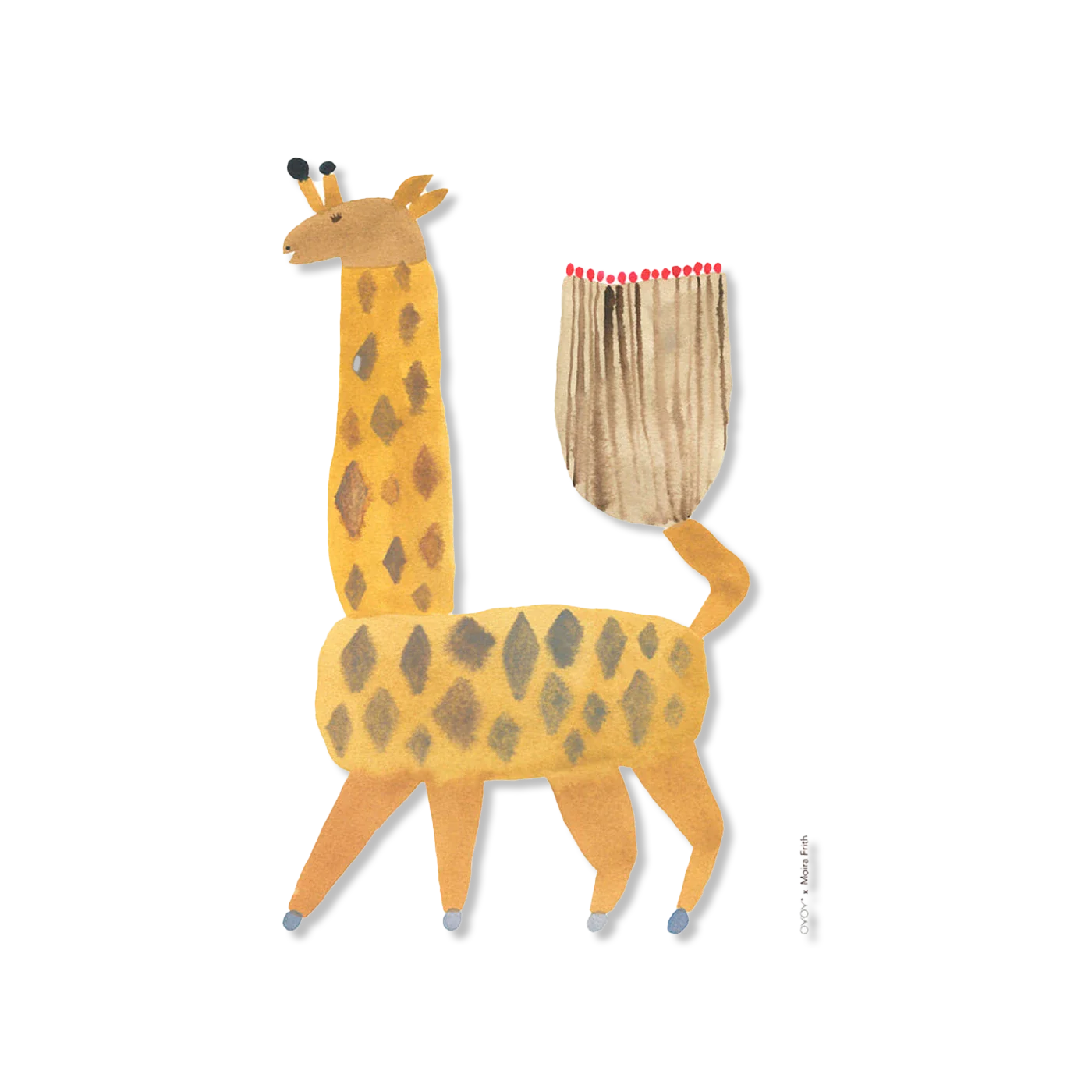 Noah Giraffe wand decoratie
