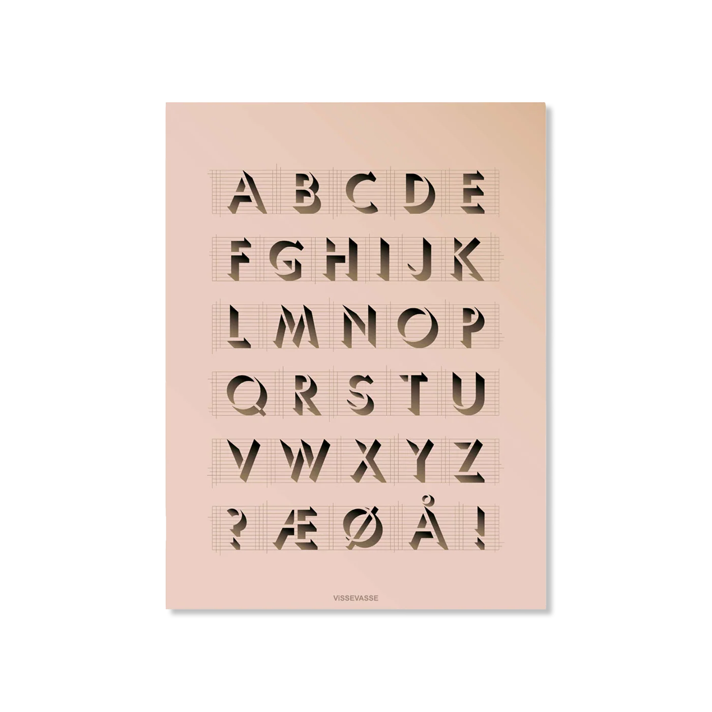 ABC Rose wand decoratie
