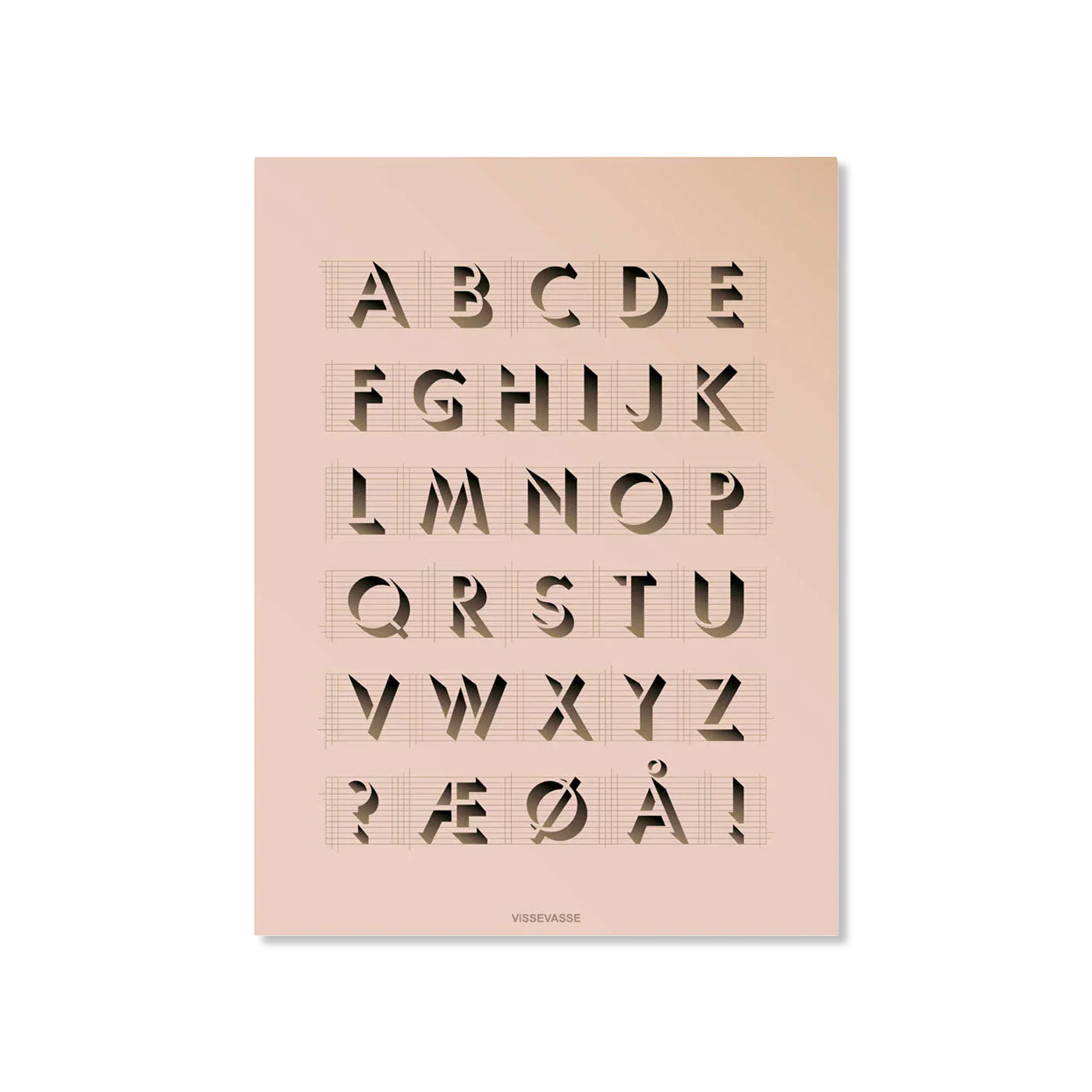 ABC Rose wand decoratie