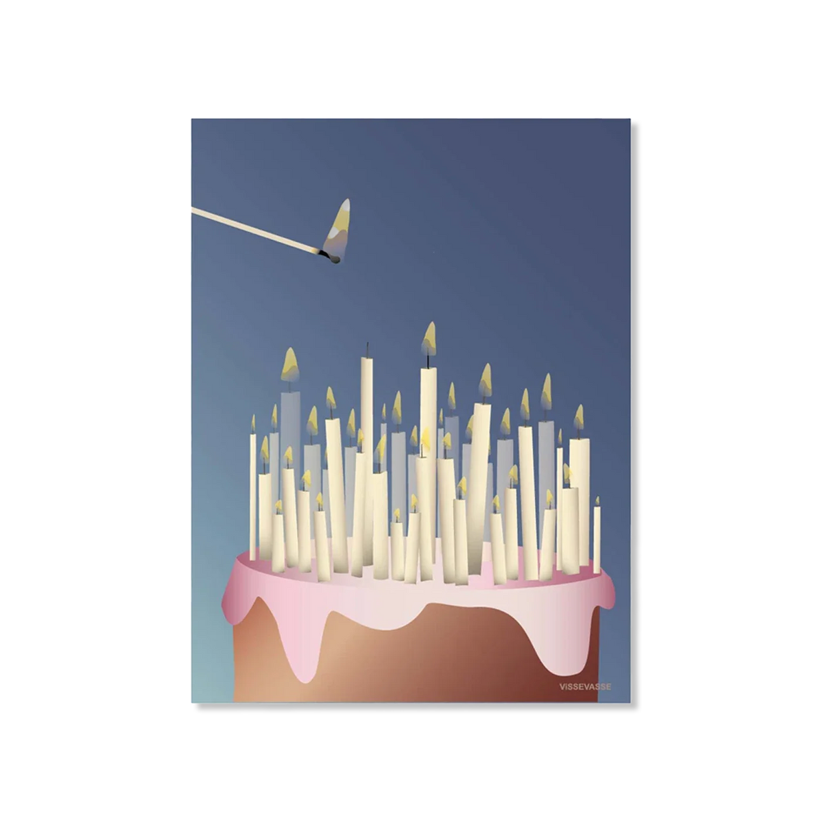 CAKE WITH CANDLES verjaardag