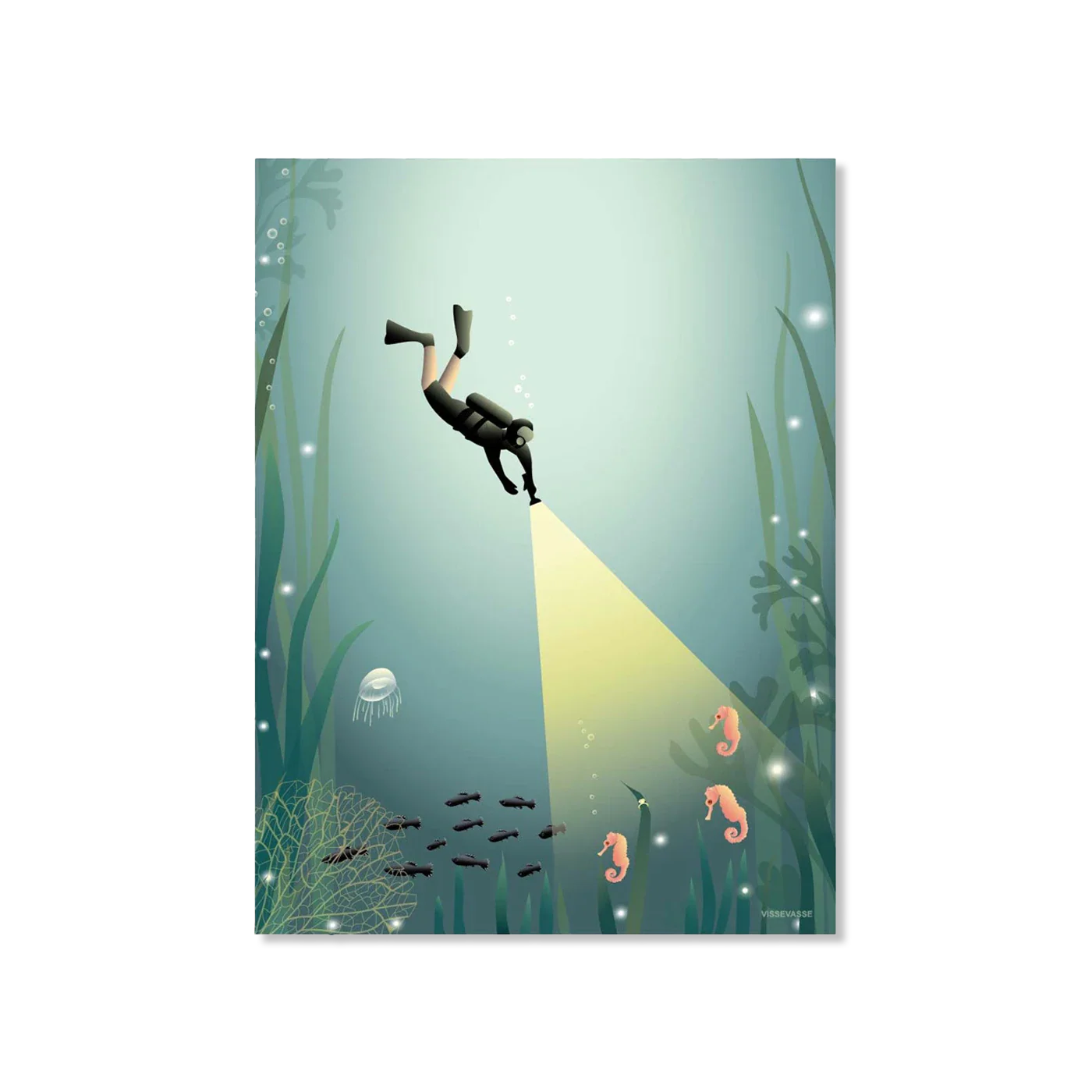 THE DIVER wand decoratie