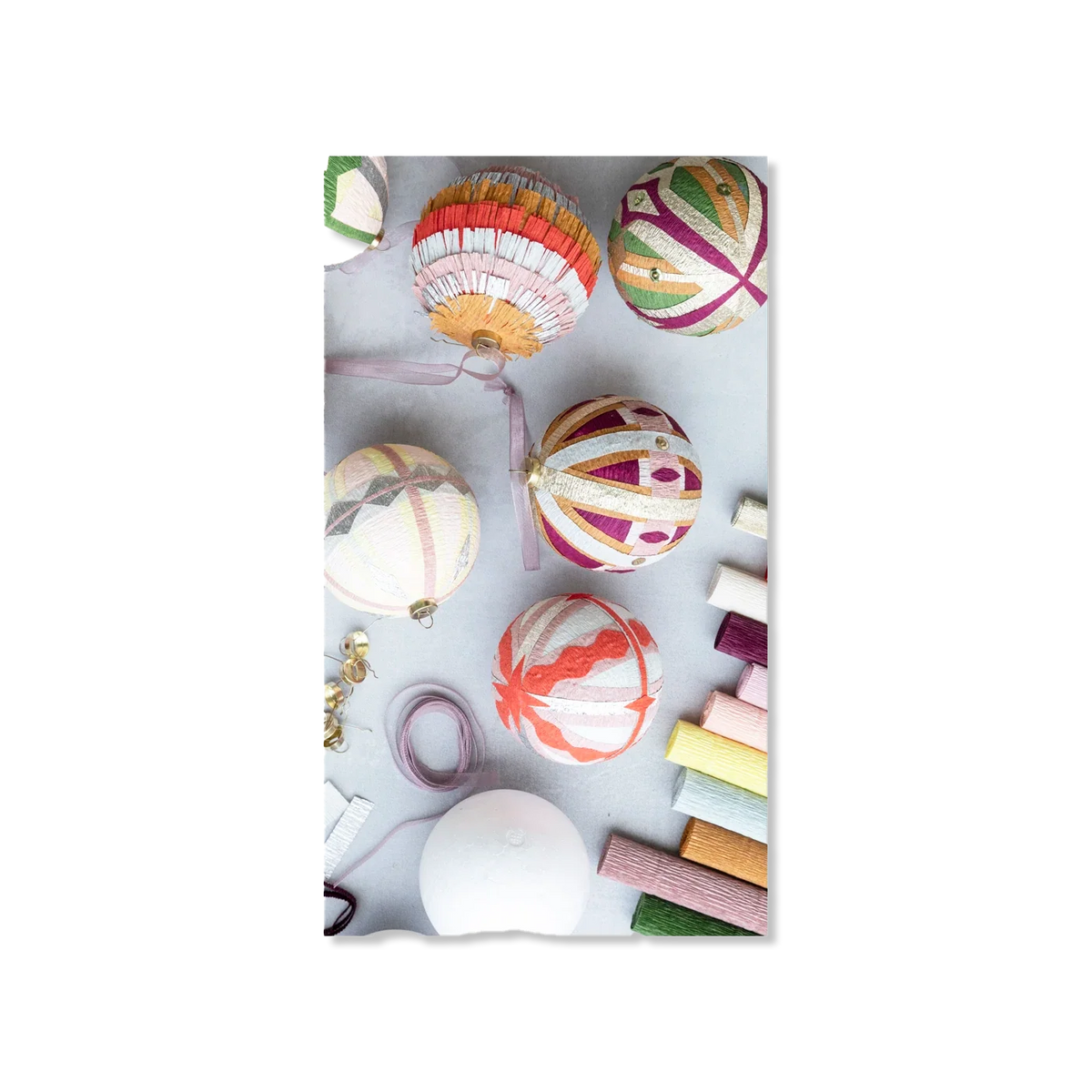 Crepe julekugle kit Kerst