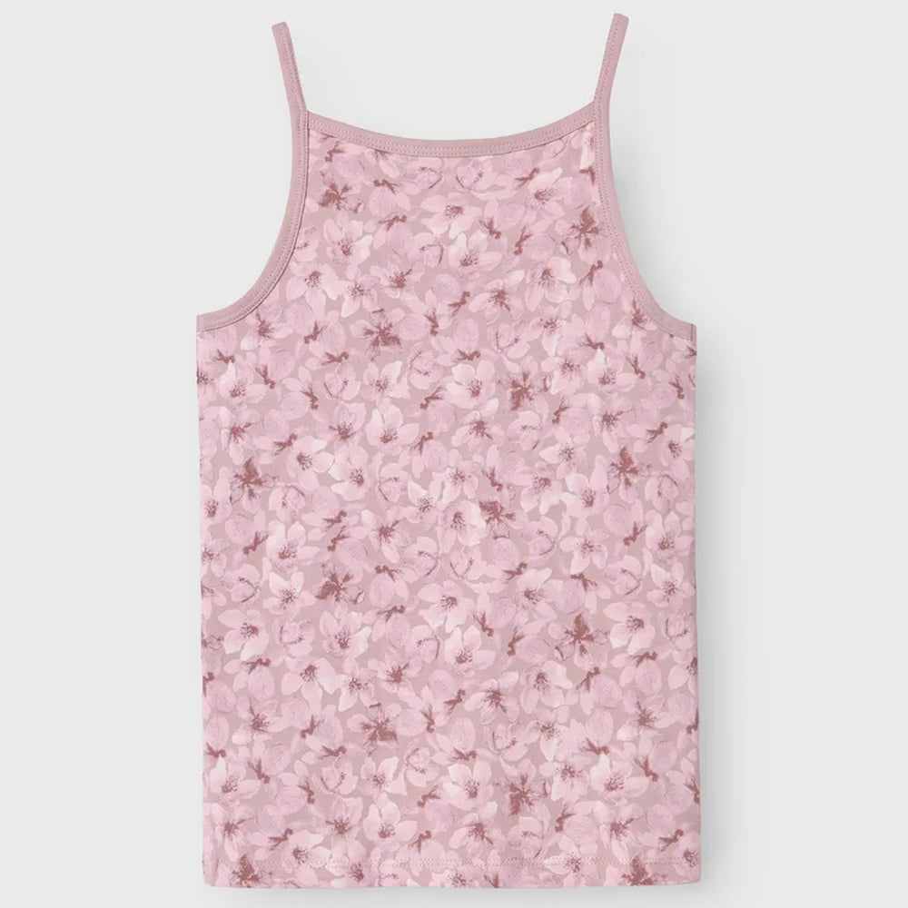 Nkfstrap Flower onderhemd