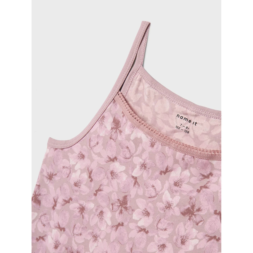 Nkfstrap Flower onderhemd