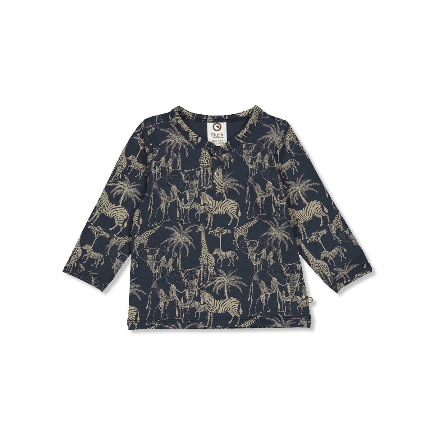 Safari t-shirt lange mouw