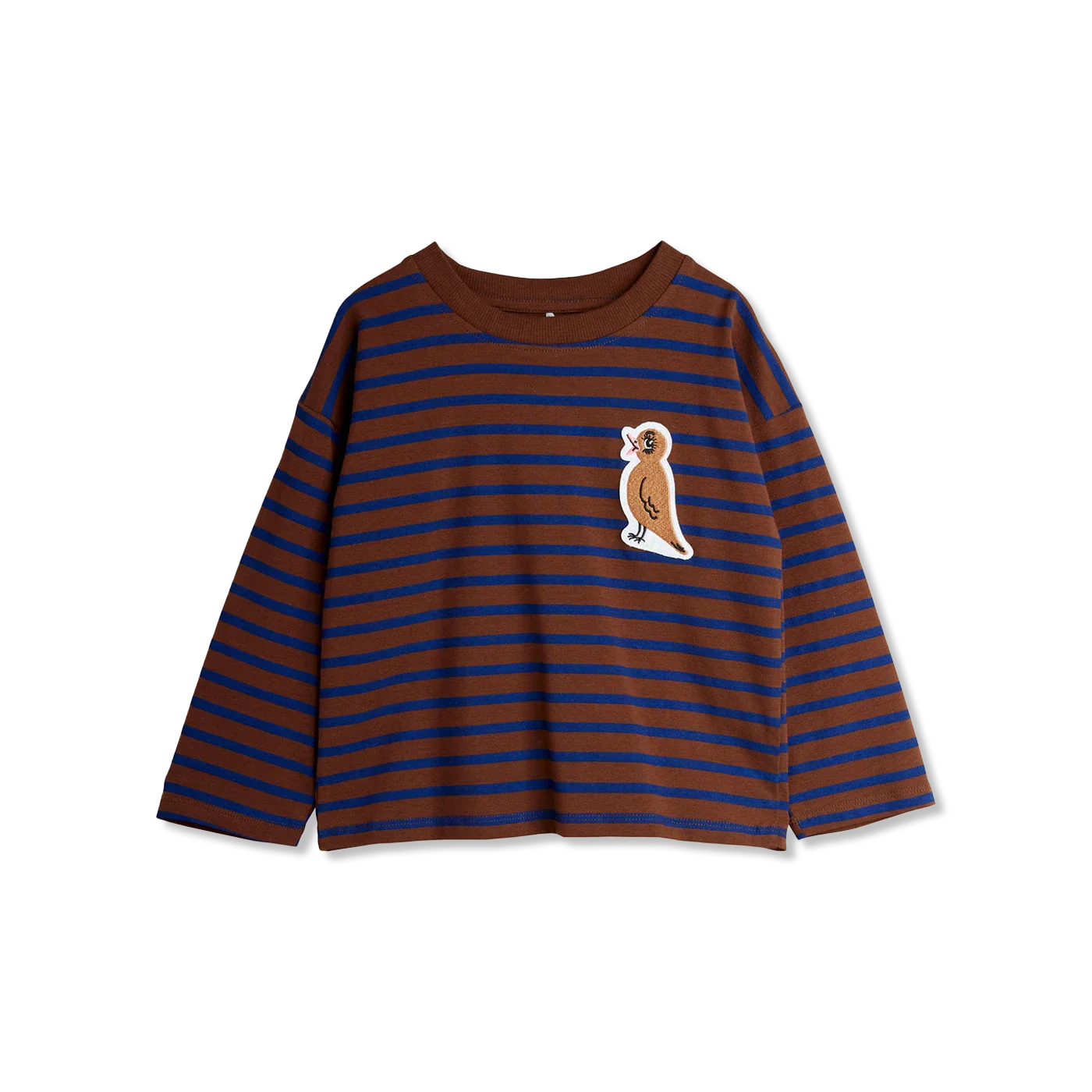 Stripe bird t-shirt lange mouw