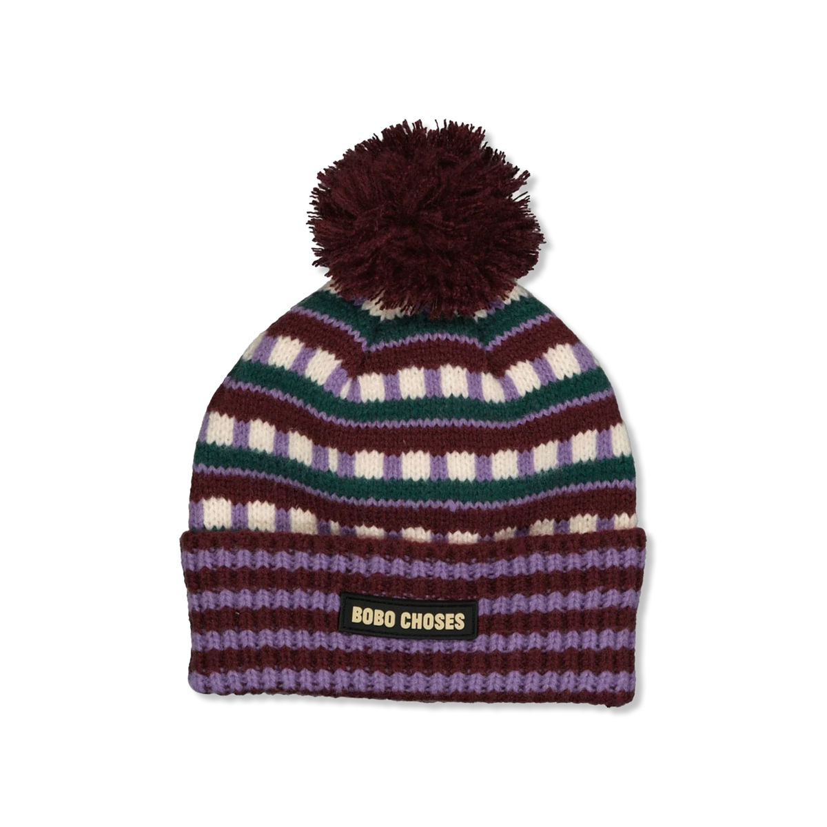 Jacquard gebreide muts