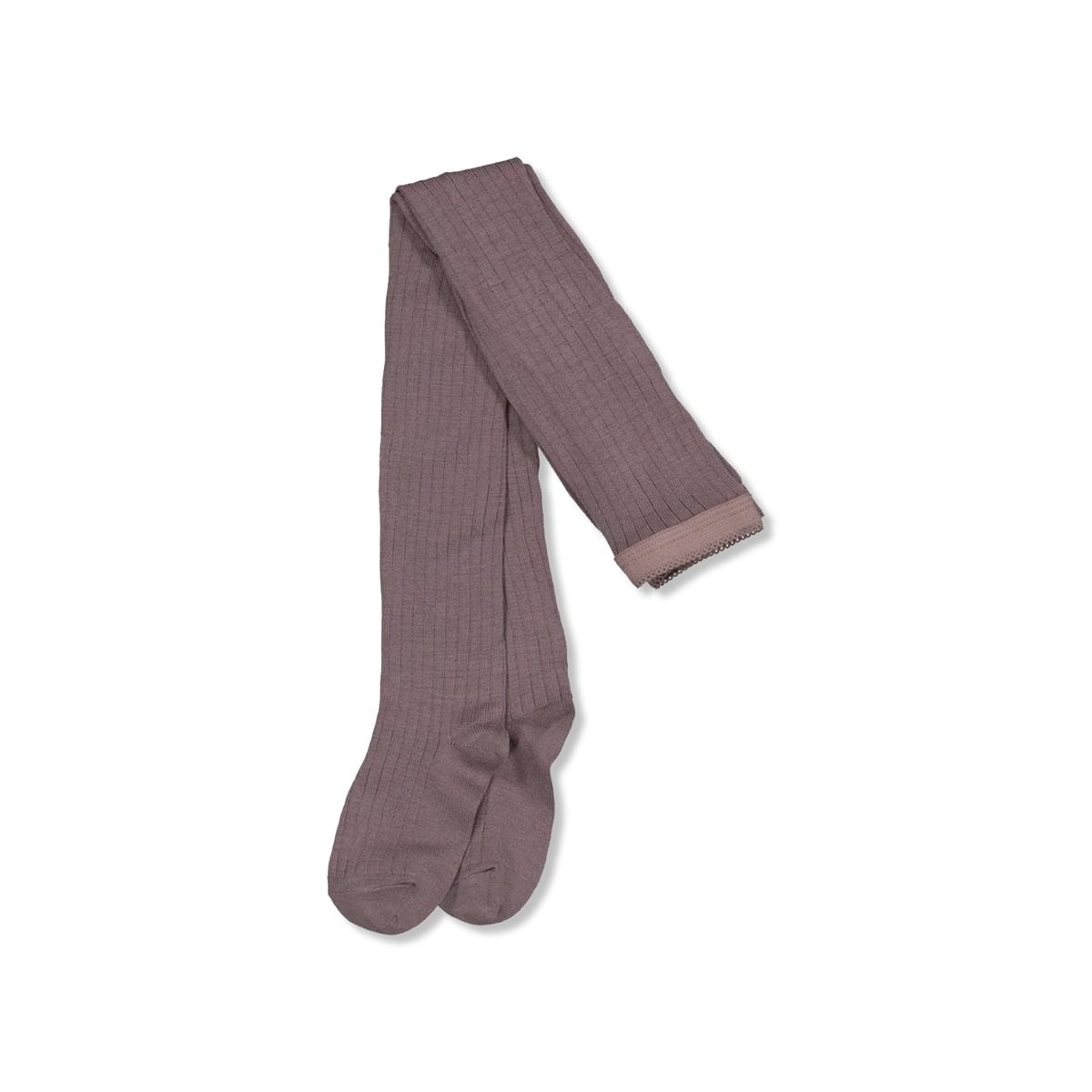 Wool rib sokken
