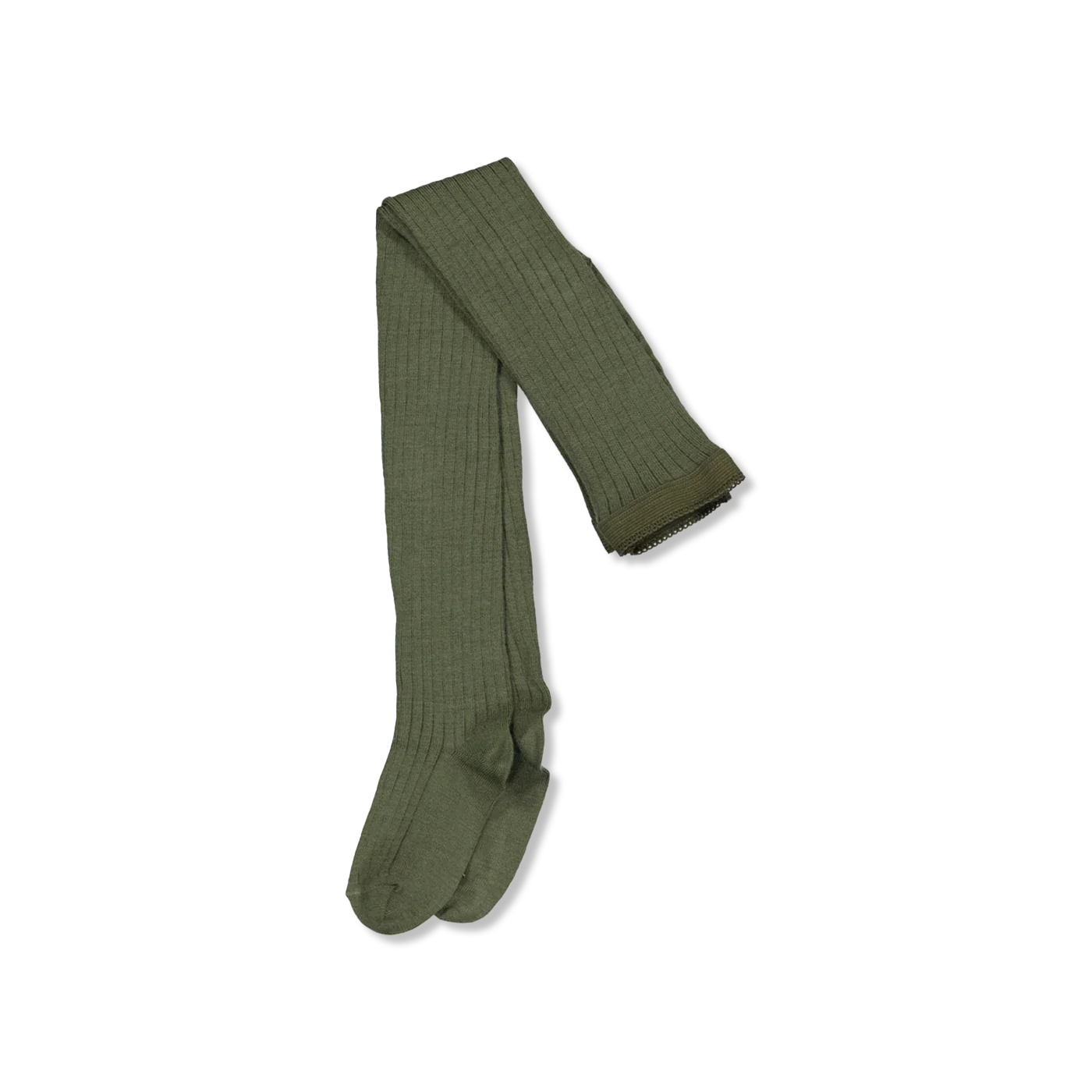 Wool rib sokken