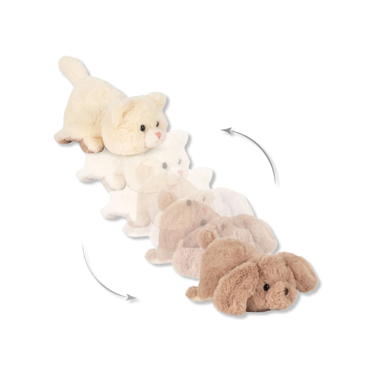 FLIP PLUSH ANIMAL teddybeer
