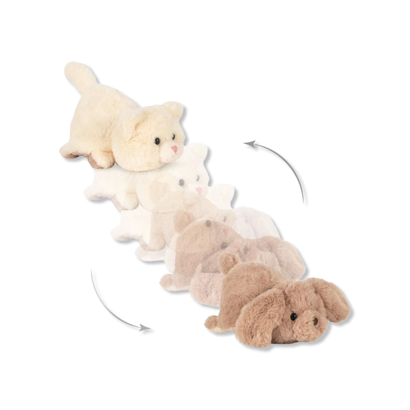 FLIP PLUSH ANIMAL teddybeer