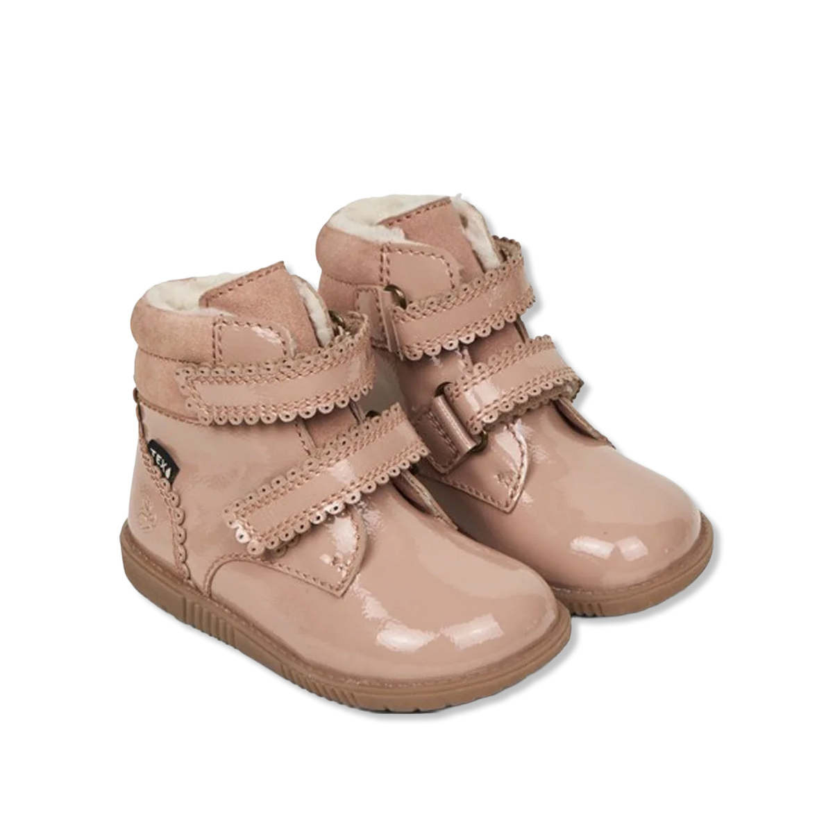 Rabbit scallop dusty rose Winterlaarzen