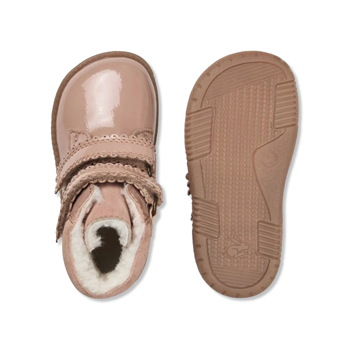 Rabbit scallop dusty rose Winterlaarzen