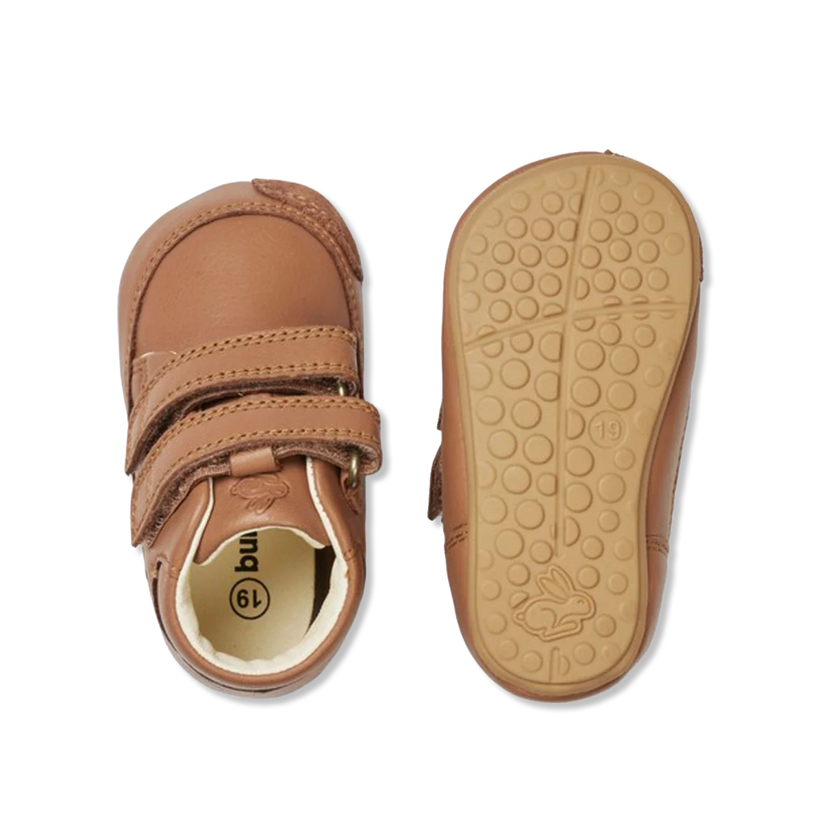 Prewalker cognac Eerste loopschoentjes