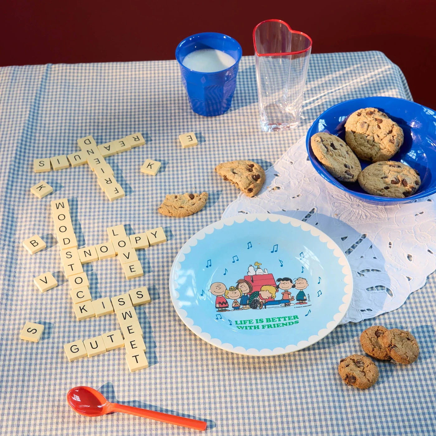 Melamine snoopy Bord