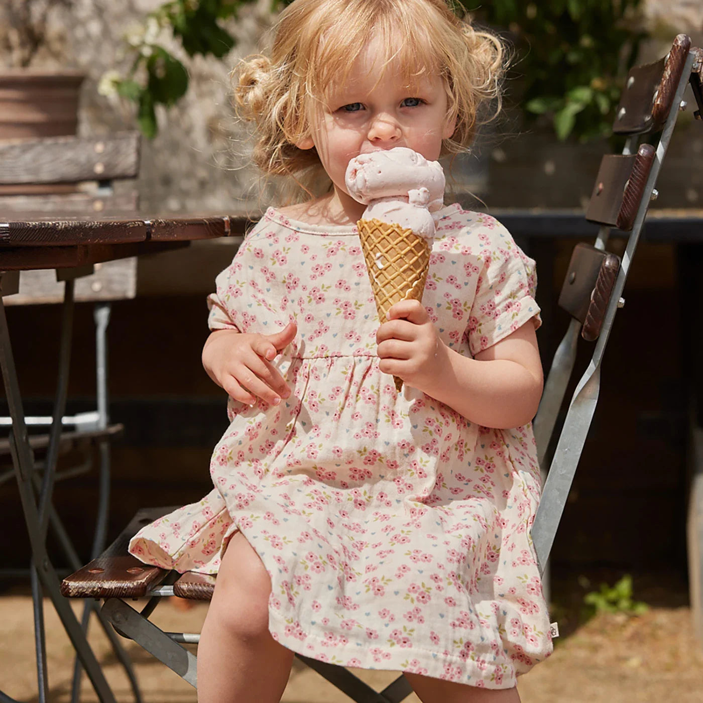 Muslin blossom Jurk