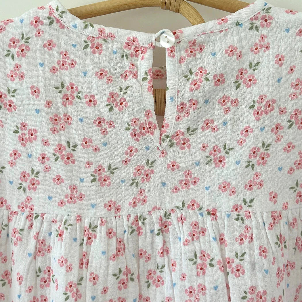 Muslin blossom Jurk