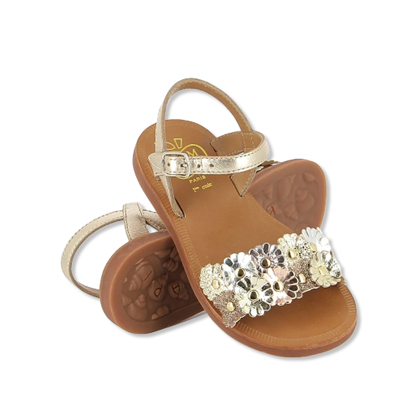 Plagette multi flo Open sandaal