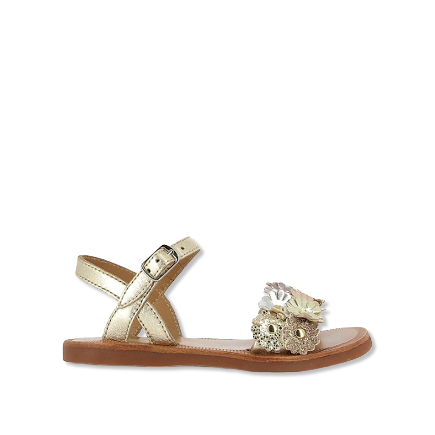 Plagette multi flo Open sandaal