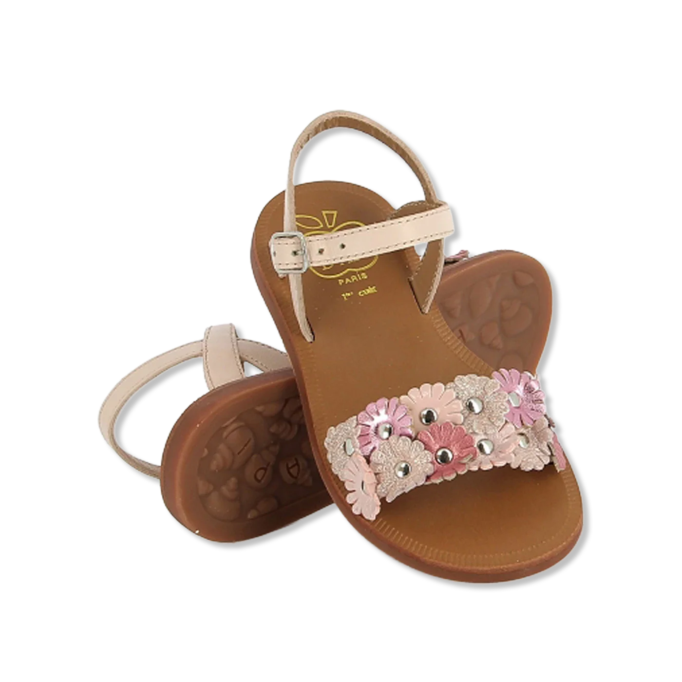 Plagette multi flo Open sandaal