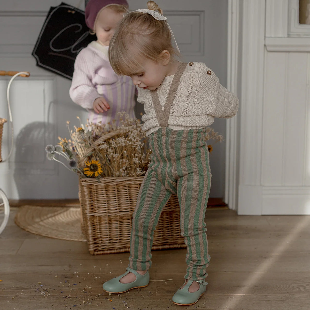 Footless cotton tights spelen
