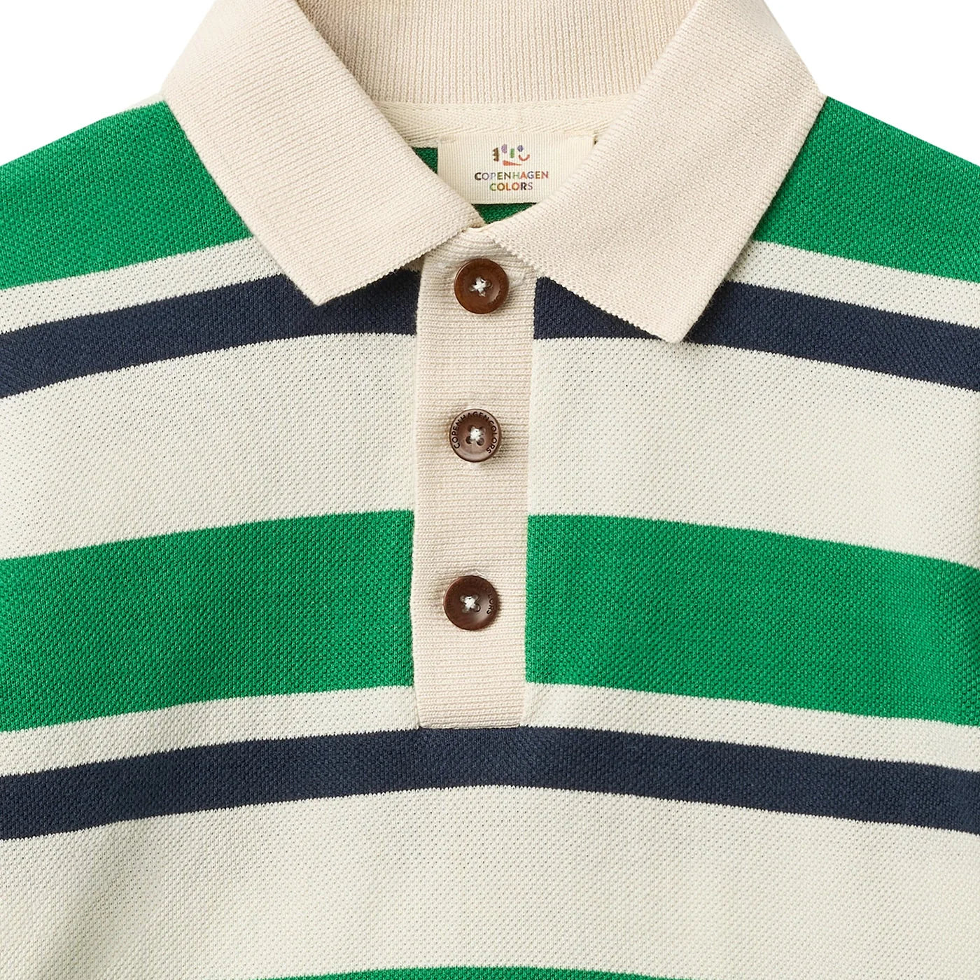 STRIPED POLO t-shirt lange mouw