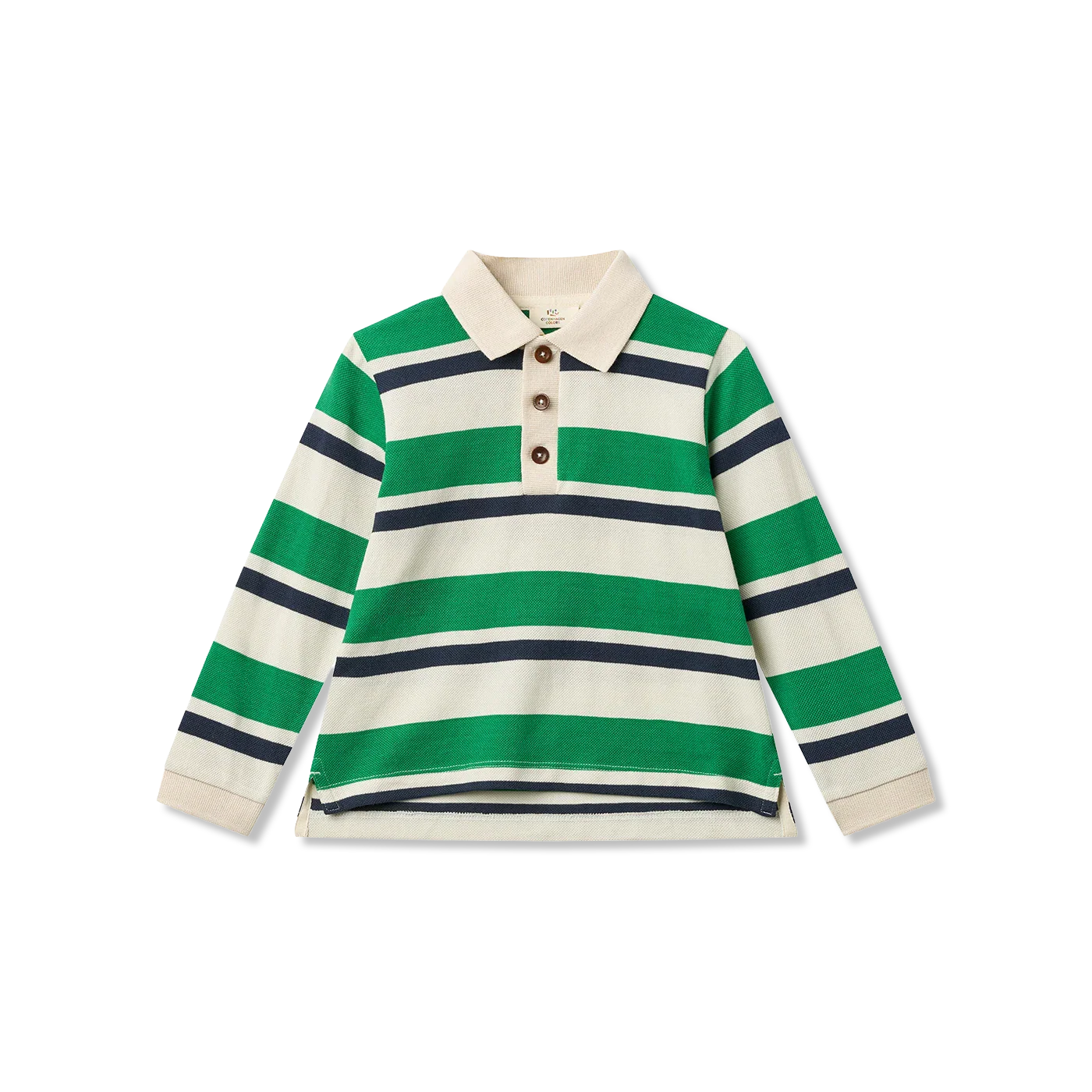 STRIPED POLO t-shirt lange mouw