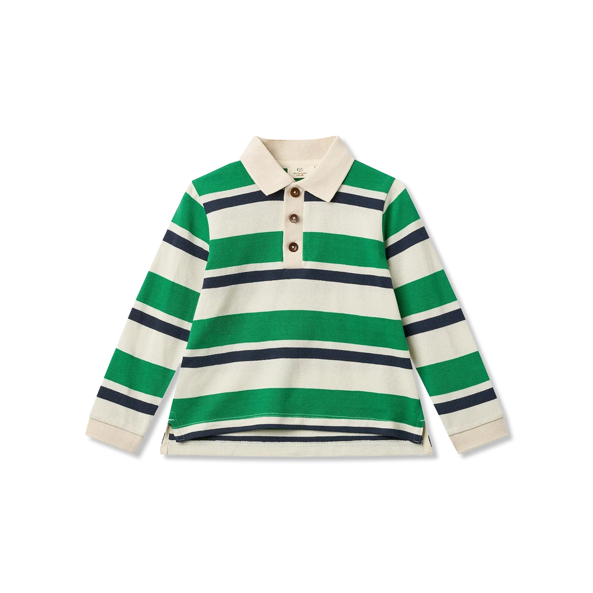 STRIPED POLO t-shirt lange mouw