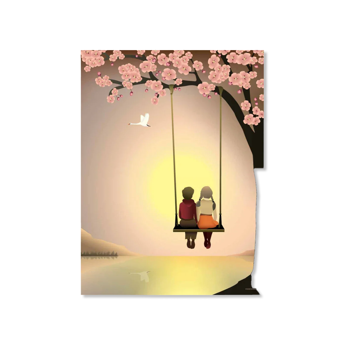 SUNSET WITH YOU wand decoratie