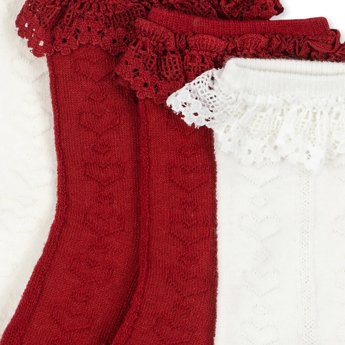 Pointelle frill Sokken