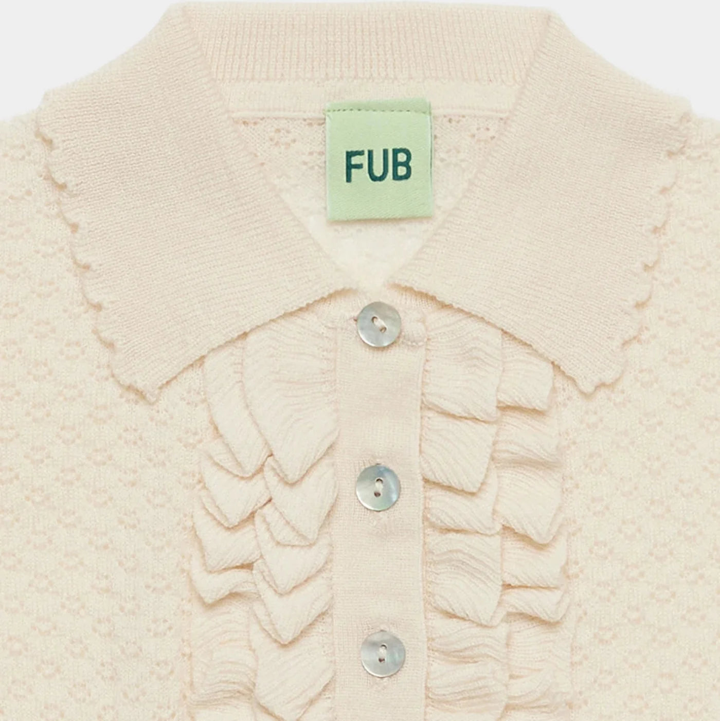 Frill Gebreide trui