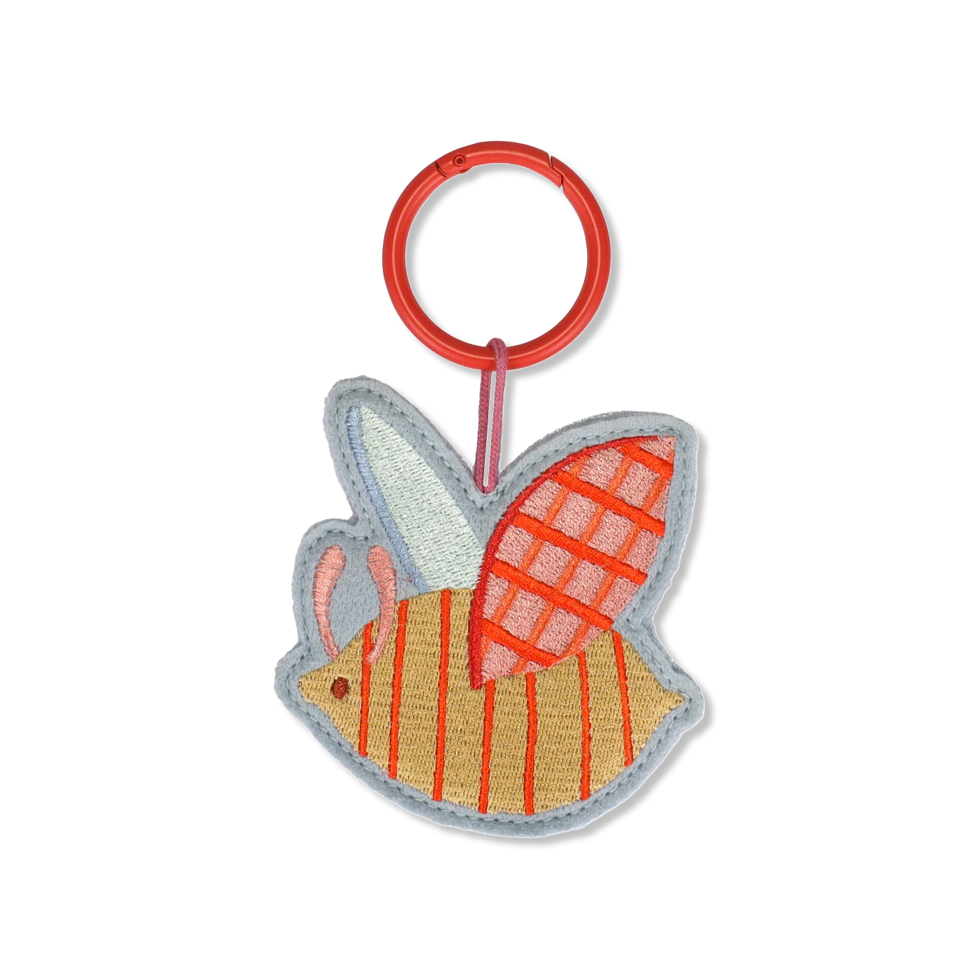 Embroidered keychain Sleutelhanger