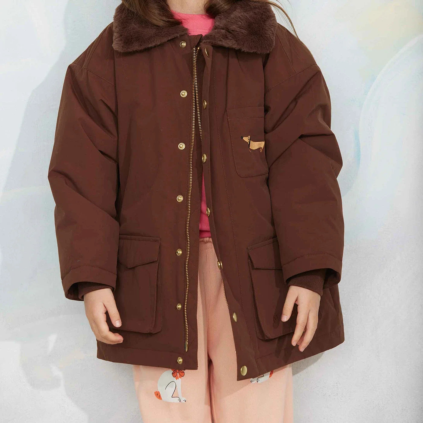 Padded nylon parka Winterjas