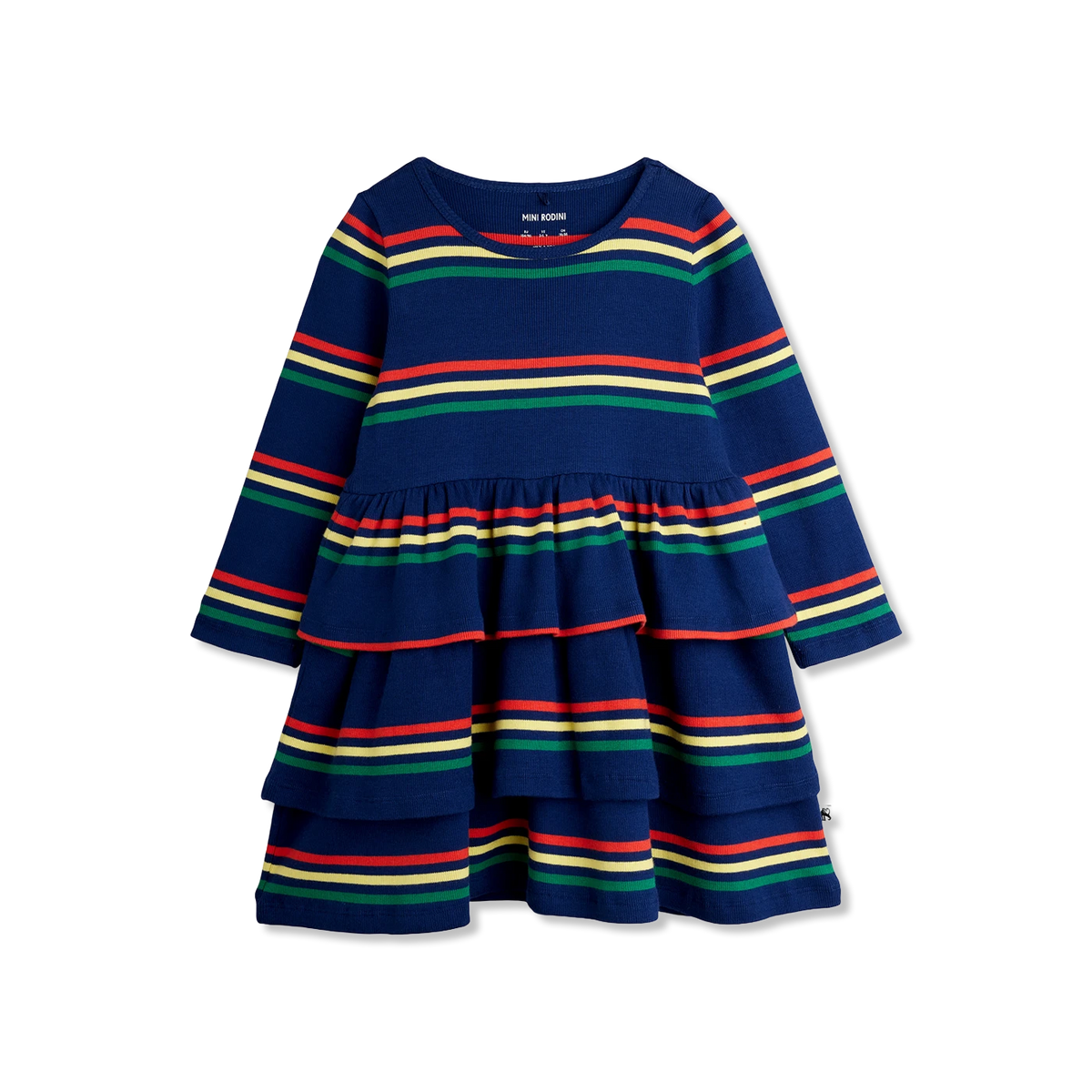 Multi color stripe Jurk