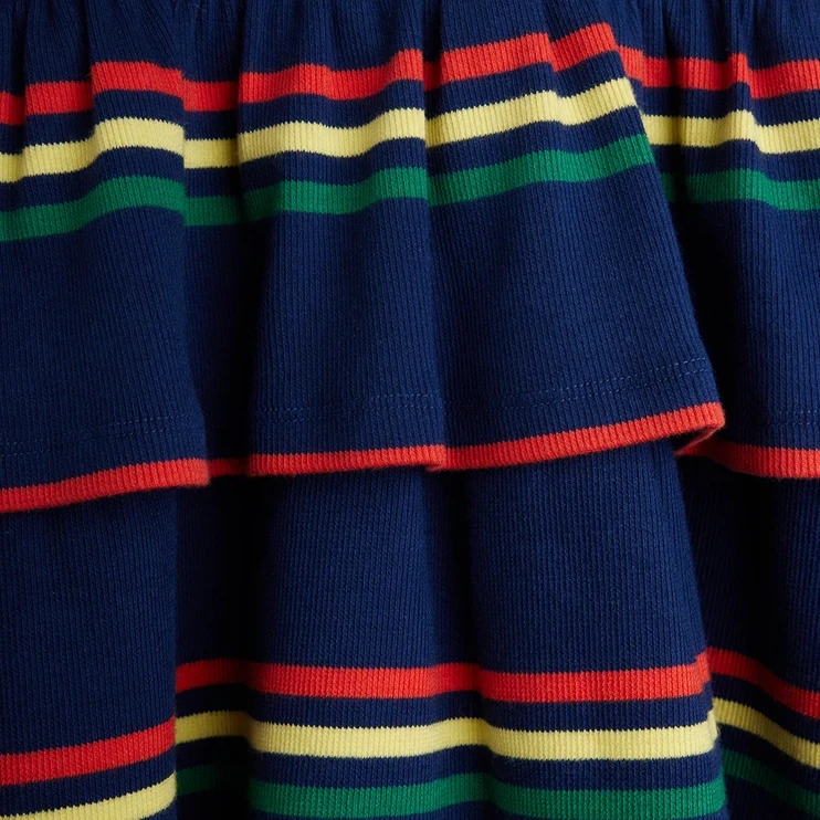 Multi color stripe Jurk