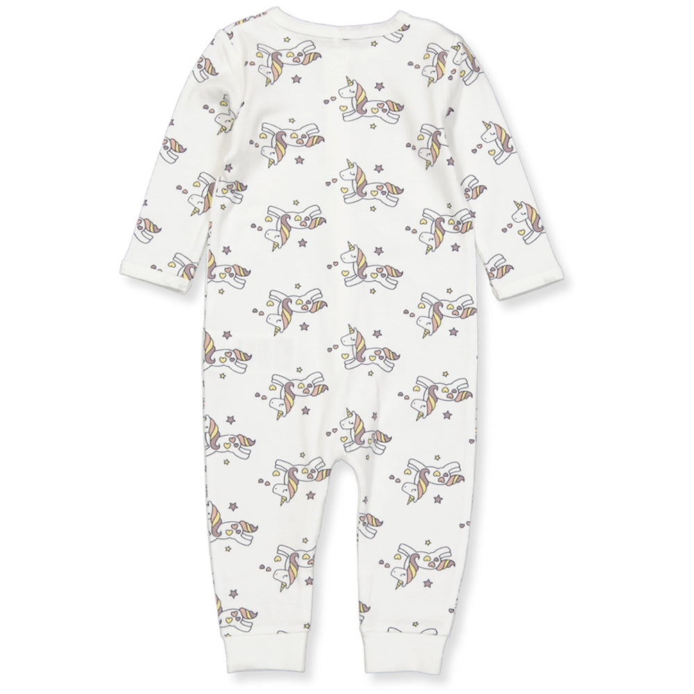 NBFNIGHTSUIT ZIP UNICORN nachtkleding