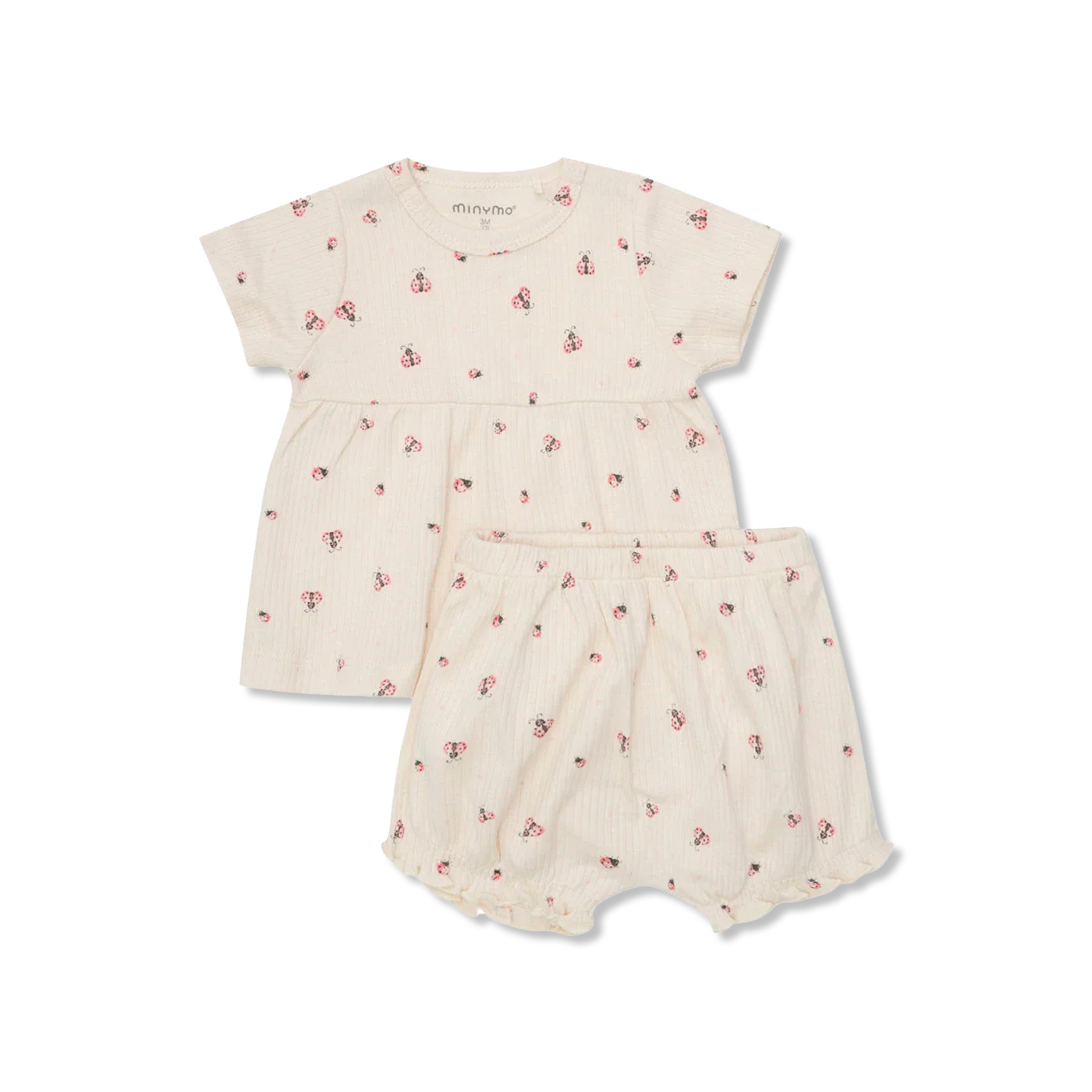 Organic 2-pak rib shorts set