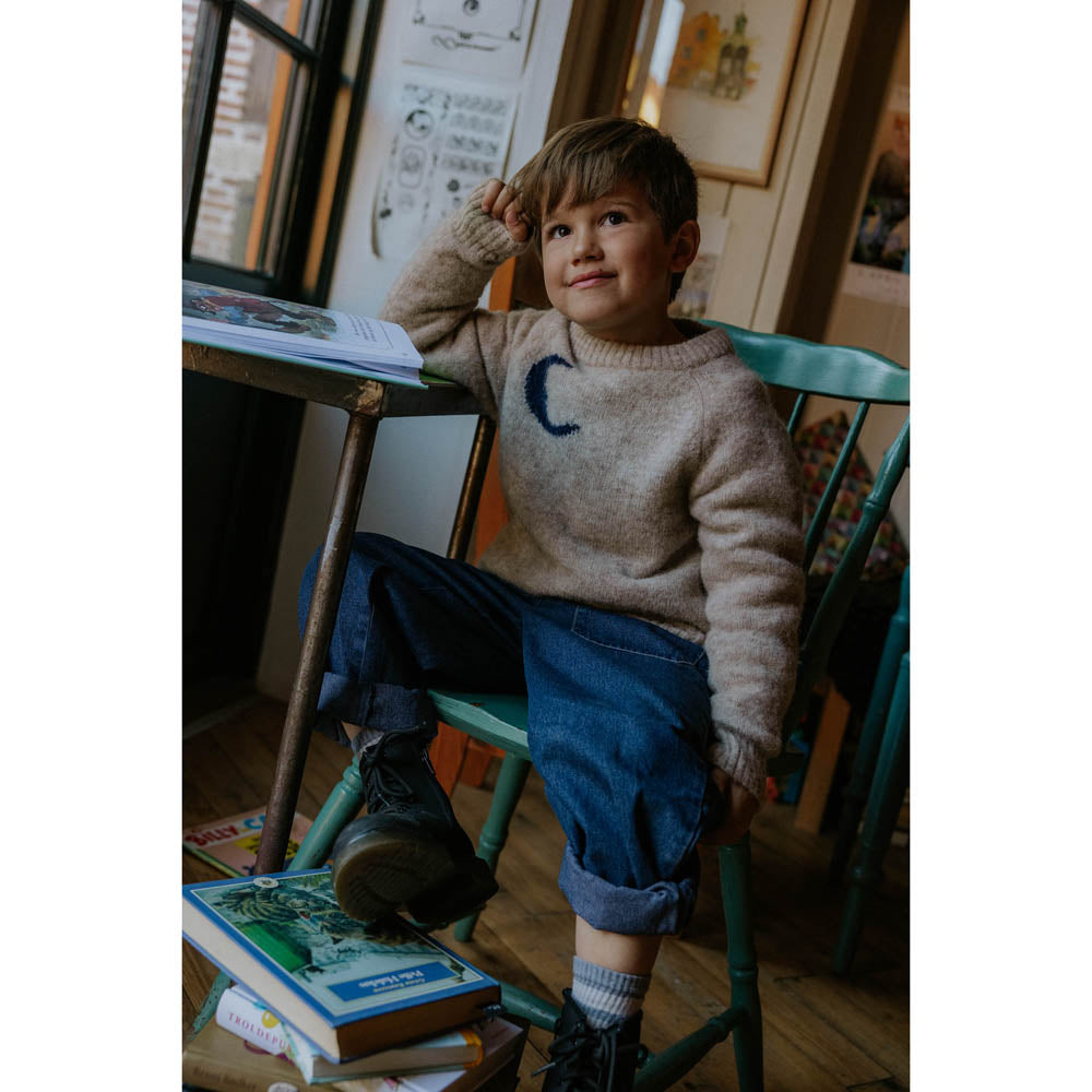 STAR MOON t-shirt lange mouw