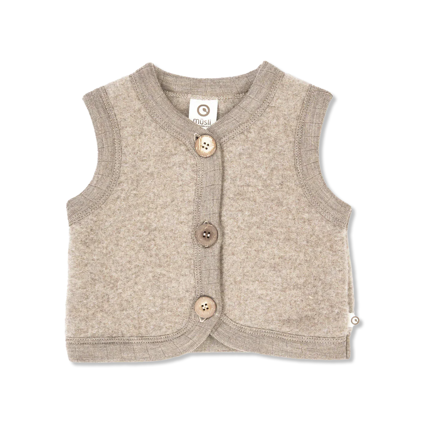 Woolly uldfleece weste