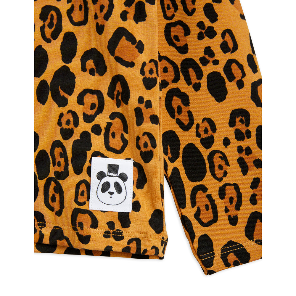 Basic leopard t-shirt lange mouw