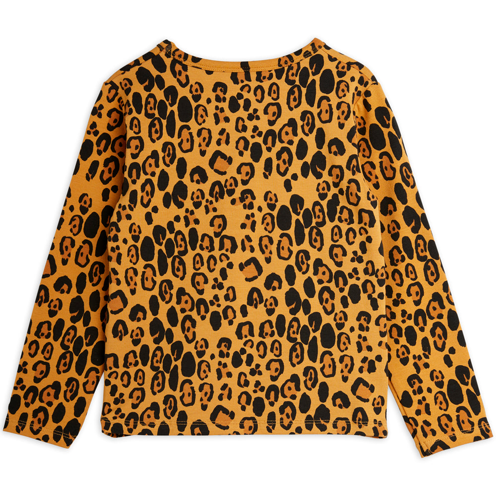 Basic leopard t-shirt lange mouw