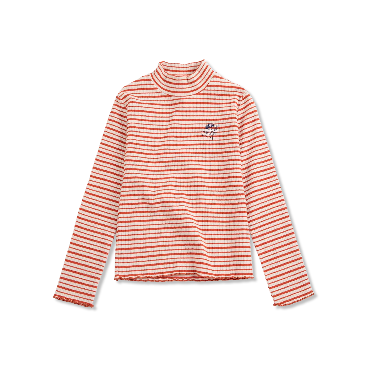 Energy flower stripe T-shirt