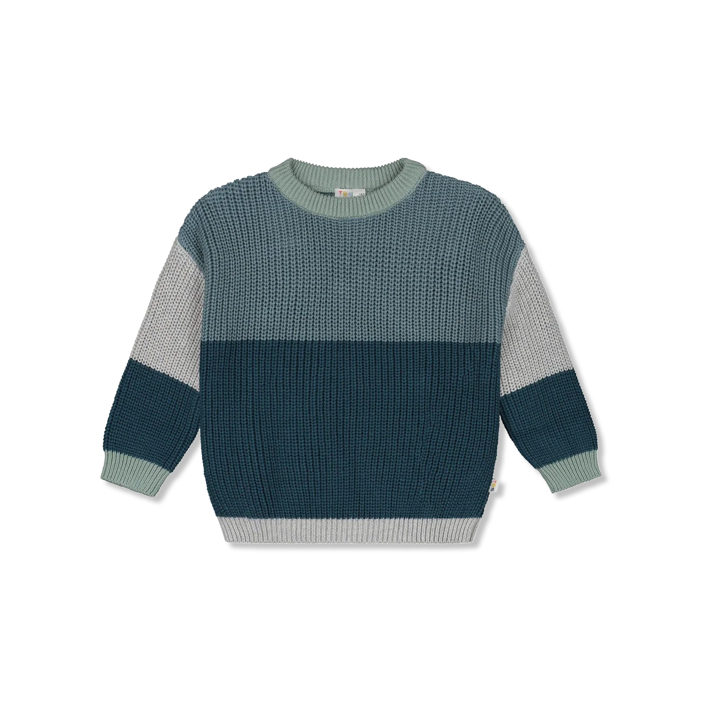 Color block sweater Gebreide trui
