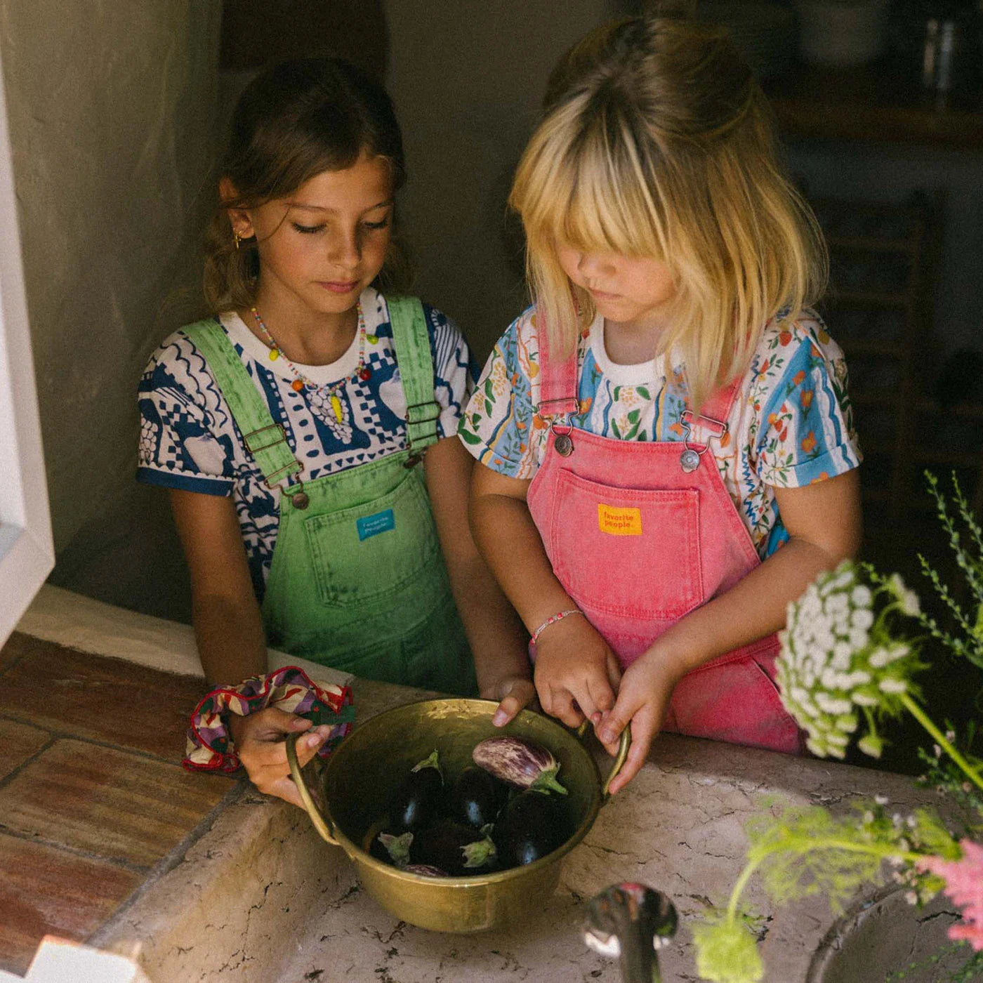 Cherry overalls broek